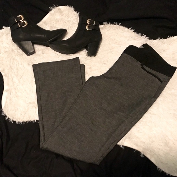 Express editor Stretch fit n flare gray pants - Picture 2 of 4